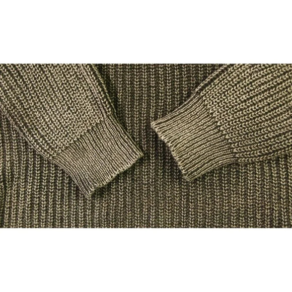 Ten Sixty Sherman Sweater Crop Turtleneck Pull over Casual Distressed Black SZ S - Picture 12 of 14